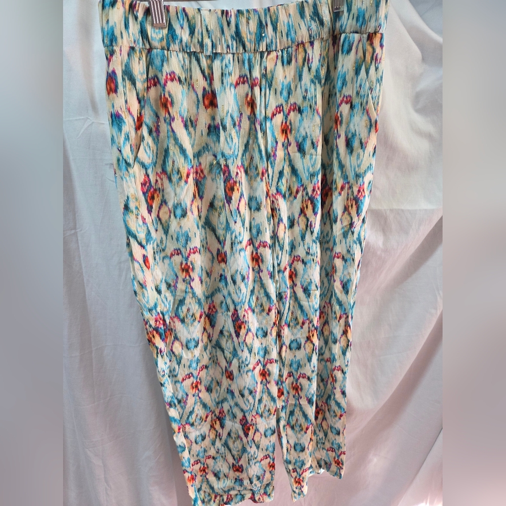 Zara Multicolor Wide Leg Pants